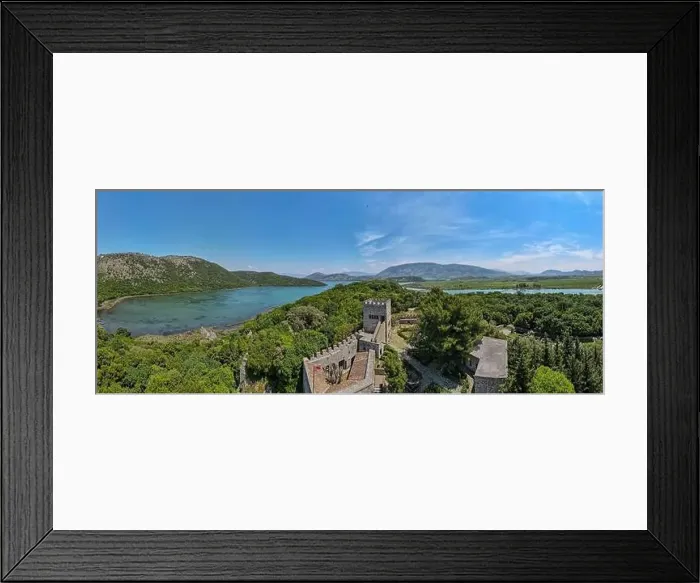 Framed Print : Drone view at the roman archaeological site of Butrinto on Albania Framed Print : Drone view at the roman archaeological site of Butrinto on Albania
