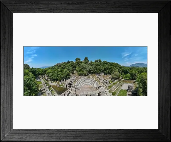 Framed Print : Drone view at the roman archaeological site of Butrinto on Albania Framed Print : Drone view at the roman archaeological site of Butrinto on Albania