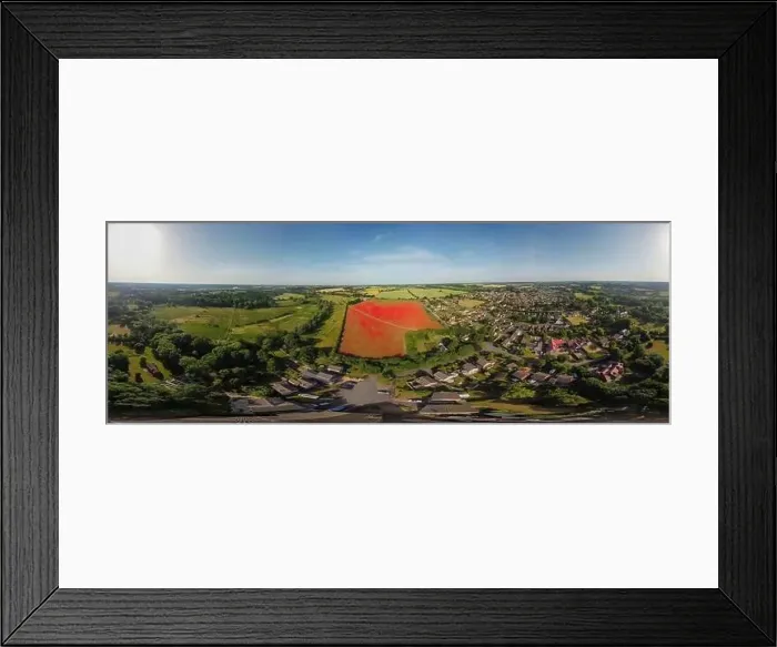 Framed Print : A 360 degree aerial view of poppies in bloom in a field near Ipswich, UK Framed Print : A 360 degree aerial view of poppies in bloom in a field near Ipswich, UK