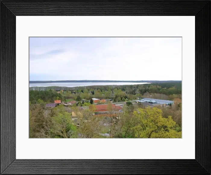 Framed Print : Arial Photo of the landscape in Germany in Joachimsthal, Brandenburg (from the Biorama-Projekt Tower) Framed Print : Arial Photo of the landscape in Germany in Joachimsthal, Brandenburg (from the Biorama-Projekt Tower)