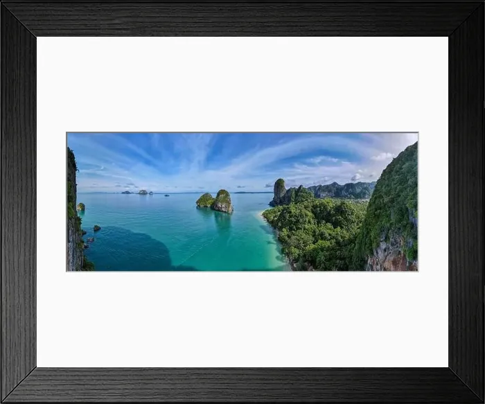 Framed Print : Railay Beach Krabi Thailand, the tropical beach of Railay Krabi Framed Print : Railay Beach Krabi Thailand, the tropical beach of Railay Krabi