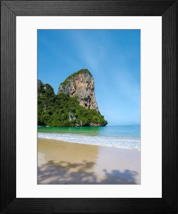 Framed Print : Railay Beach Krabi Thailand, the tropical beach of Railay Krabi Framed Print : Railay Beach Krabi Thailand, the tropical beach of Railay Krabi