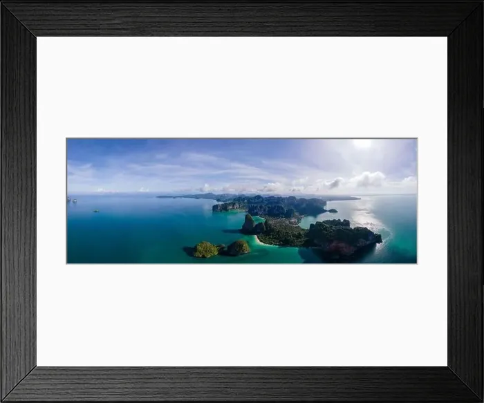 Framed Print : Railay Beach Krabi Thailand, the tropical beach of Railay Krabi Framed Print : Railay Beach Krabi Thailand, the tropical beach of Railay Krabi