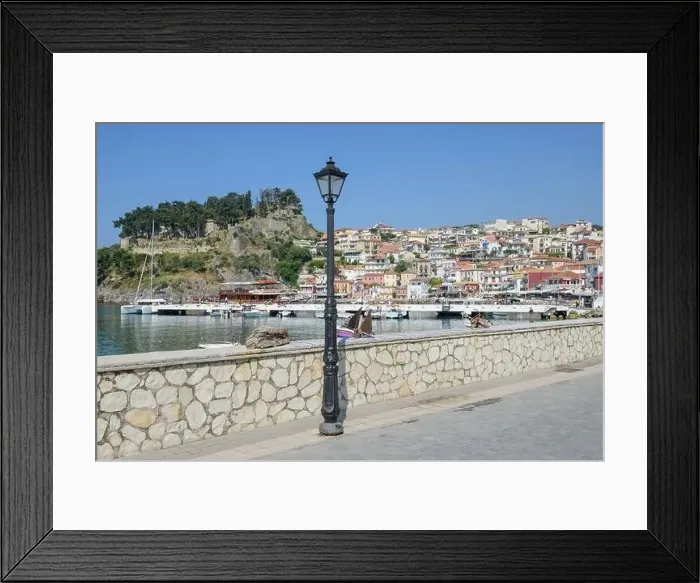 Framed Print : Parga, Greece - 17 May 2022: the touristic village of Parga on Greece Framed Print : Parga, Greece - 17 May 2022: the touristic village of Parga on Greece