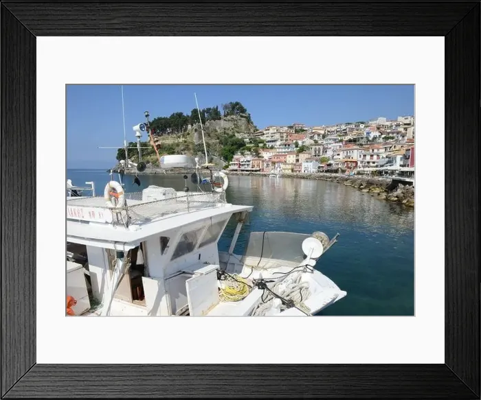 Framed Print : Parga, Greece - 17 May 2022: the touristic village of Parga on Greece Framed Print : Parga, Greece - 17 May 2022: the touristic village of Parga on Greece