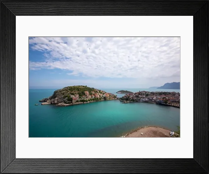 Framed Print : Beautiful cityscape on the mountains over Black-sea, Amasra. Amasra traditional Turkish architecture Framed Print : Beautiful cityscape on the mountains over Black-sea, Amasra. Amasra traditional Turkish architecture