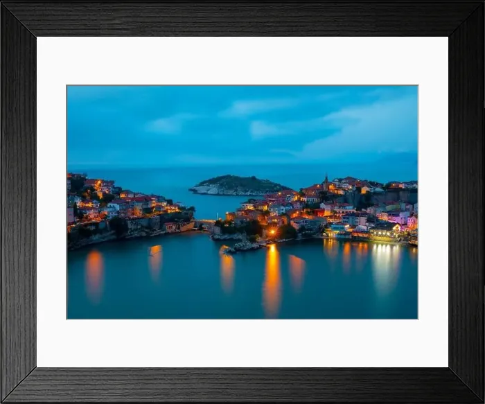 Framed Print : Beautiful cityscape on the mountains over Black-sea, Amasra. Amasra traditional Turkish architecture Framed Print : Beautiful cityscape on the mountains over Black-sea, Amasra. Amasra traditional Turkish architecture