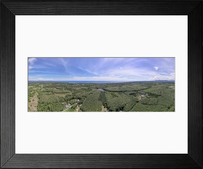 Framed Print : Aerial view drone shot of beautiful nature landscape forest panorama view Framed Print : Aerial view drone shot of beautiful nature landscape forest panorama view