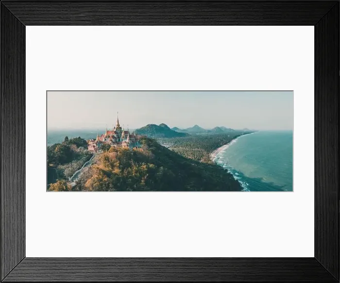 Framed Print : Phra Mahathat Chedi Phakdee Prakat temple in Prachuap Khiri Khan, Thailand Framed Print : Phra Mahathat Chedi Phakdee Prakat temple in Prachuap Khiri Khan, Thailand