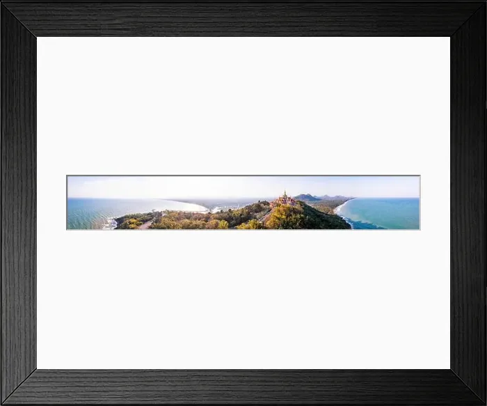 Framed Print : Phra Mahathat Chedi Phakdee Prakat temple in Prachuap Khiri Khan, Thailand Framed Print : Phra Mahathat Chedi Phakdee Prakat temple in Prachuap Khiri Khan, Thailand