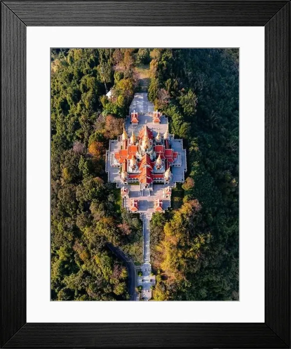 Framed Print : Phra Mahathat Chedi Phakdee Prakat temple in Prachuap Khiri Khan, Thailand Framed Print : Phra Mahathat Chedi Phakdee Prakat temple in Prachuap Khiri Khan, Thailand