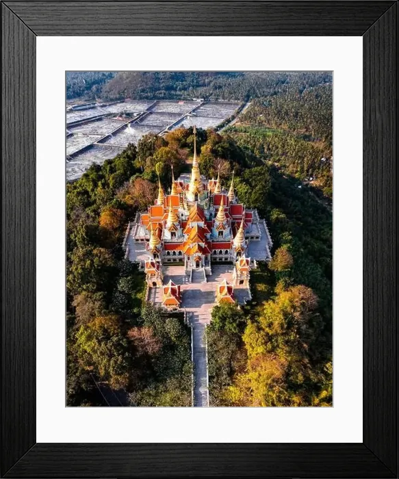 Framed Print : Phra Mahathat Chedi Phakdee Prakat temple in Prachuap Khiri Khan, Thailand Framed Print : Phra Mahathat Chedi Phakdee Prakat temple in Prachuap Khiri Khan, Thailand