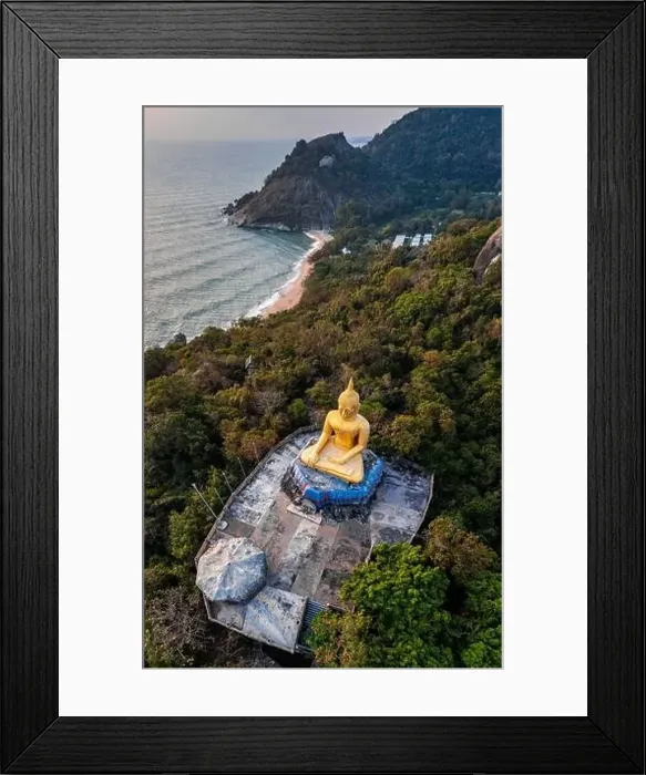 Framed Print : Big Buddha over the Khao Tao reservoir in Hua Hin, in Prachuap Khiri Khan, Thailand Framed Print : Big Buddha over the Khao Tao reservoir in Hua Hin, in Prachuap Khiri Khan, Thailand