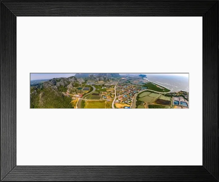 Framed Print : Aerial view of Khao Daeng View Point, the red mountain, in Sam Roi Yot National Park, in Prachuap Khiri Khan, Thailand Framed Print : Aerial view of Khao Daeng View Point, the red mountain, in Sam Roi Yot National Park, in Prachuap Khiri Khan, Thailand