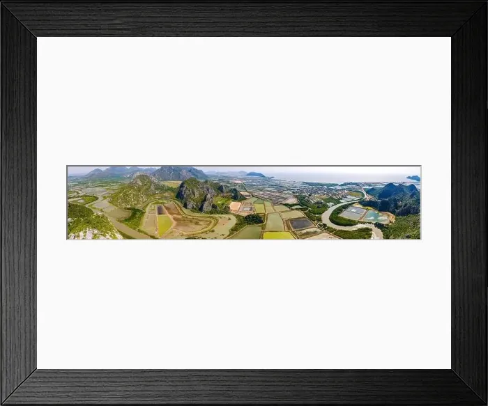 Framed Print : Aerial view of Khao Daeng View Point, the red mountain, in Sam Roi Yot National Park, in Prachuap Khiri Khan, Thailand Framed Print : Aerial view of Khao Daeng View Point, the red mountain, in Sam Roi Yot National Park, in Prachuap Khiri Khan, Thailand