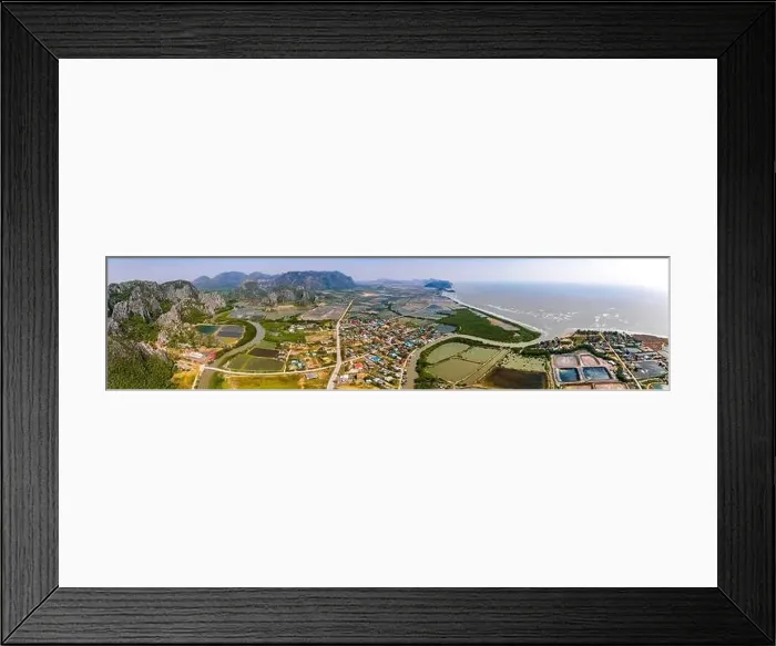 Framed Print : Aerial view of Khao Daeng View Point, the red mountain, in Sam Roi Yot National Park, in Prachuap Khiri Khan, Thailand Framed Print : Aerial view of Khao Daeng View Point, the red mountain, in Sam Roi Yot National Park, in Prachuap Khiri Khan, Thailand