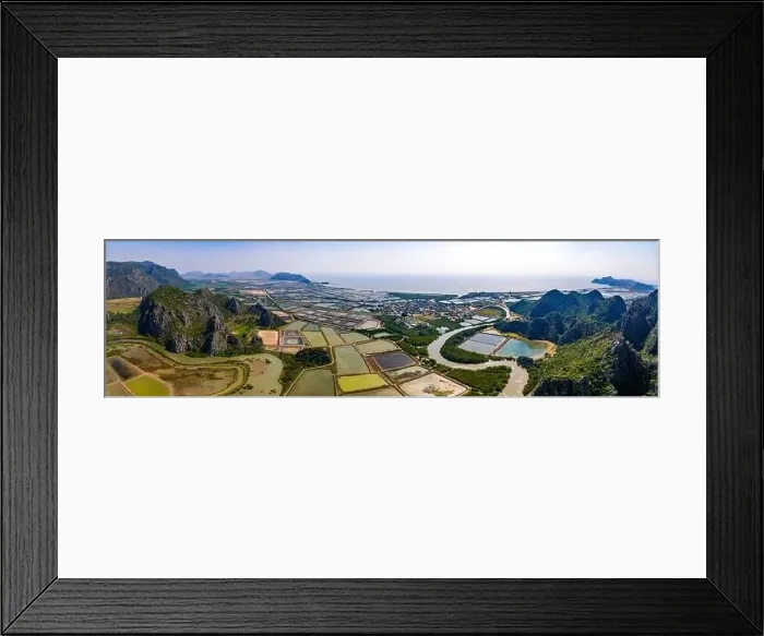 Framed Print : Aerial view of Khao Daeng View Point, the red mountain, in Sam Roi Yot National Park, in Prachuap Khiri Khan, Thailand Framed Print : Aerial view of Khao Daeng View Point, the red mountain, in Sam Roi Yot National Park, in Prachuap Khiri Khan, Thailand