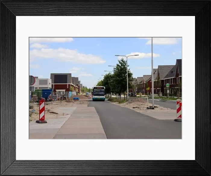 Framed Print : Construction of new houses with infrastructure in new residential area Westergouwe in Gouda the Netherlands Framed Print : Construction of new houses with infrastructure in new residential area Westergouwe in Gouda the Netherlands
