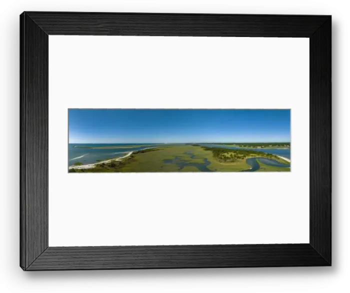 Framed Print : Aerial panorama Outer Banks North Carolina USA Framed Print : Aerial panorama Outer Banks North Carolina USA