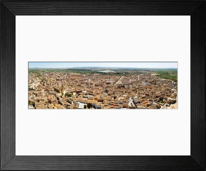 Framed Print : General aerial view of Spanish town of Ejea de los Caballeros Framed Print : General aerial view of Spanish town of Ejea de los Caballeros