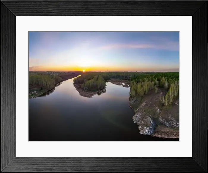 Framed Print : Confluence of the Iset and Kamenka rivers in the city Kamensk-Uralskiy Framed Print : Confluence of the Iset and Kamenka rivers in the city Kamensk-Uralskiy