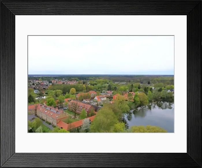 Framed Print : Arial Photo of the landscape in Germany in Eberswalde, Brandenburg (from Finow Tower) Framed Print : Arial Photo of the landscape in Germany in Eberswalde, Brandenburg (from Finow Tower)