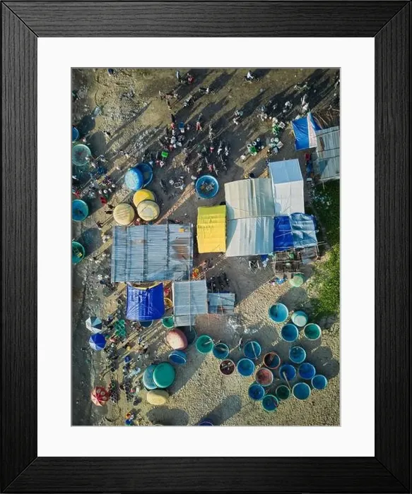 Framed Print : June 18, 2022: dawn in Mui Ne fishing village, Phan Thiet city, Binh Thuan province, Vietnam Framed Print : June 18, 2022: dawn in Mui Ne fishing village, Phan Thiet city, Binh Thuan province, Vietnam