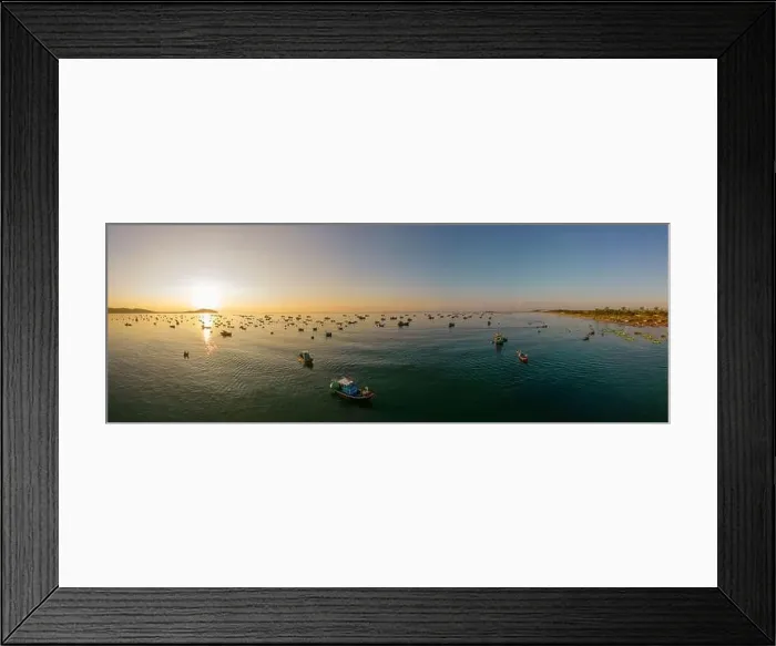 Framed Print : June 18, 2022: dawn in Mui Ne fishing village, Phan Thiet city, Binh Thuan province, Vietnam Framed Print : June 18, 2022: dawn in Mui Ne fishing village, Phan Thiet city, Binh Thuan province, Vietnam