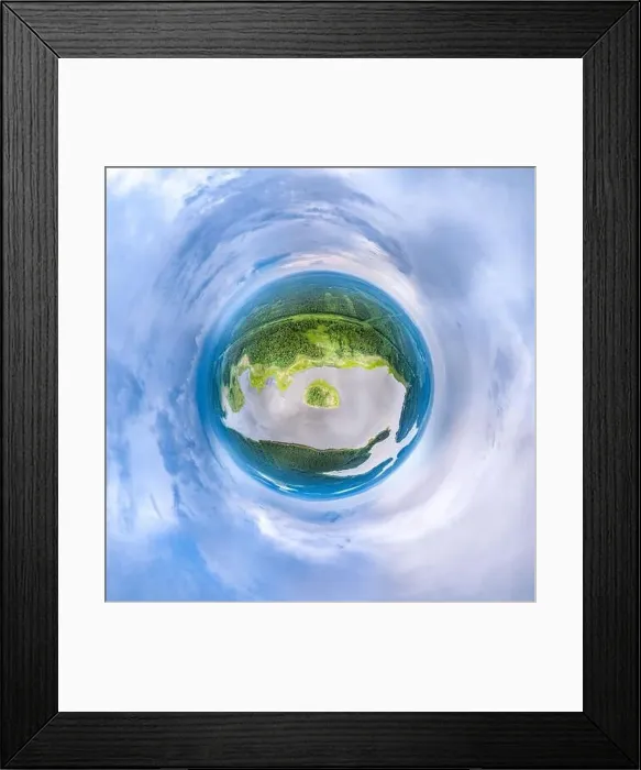Framed Print : Big lake system in bright sun light Framed Print : Big lake system in bright sun light