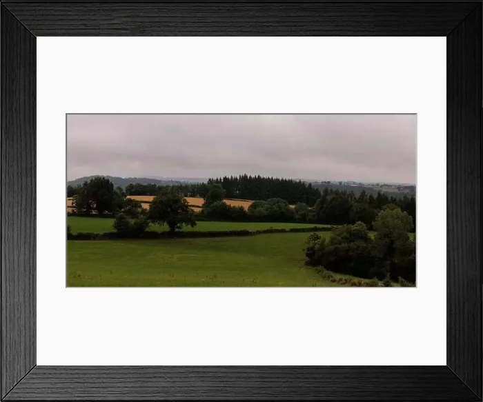 Framed Print : French farmland landscape in Aveyron Framed Print : French farmland landscape in Aveyron