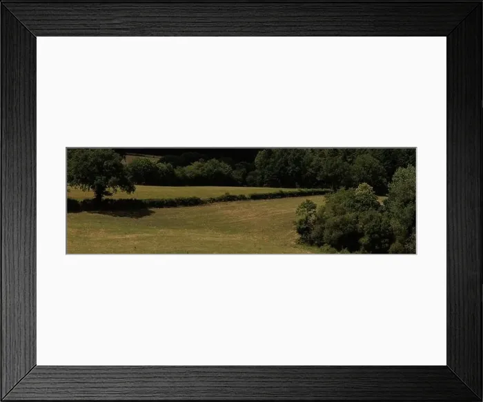 Framed Print : French farmland landscape in Aveyron france Framed Print : French farmland landscape in Aveyron france
