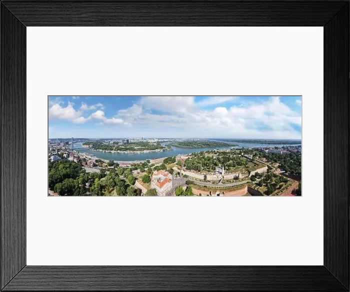 Framed Print : Aerial panorama of Belgrade, capital of Serbia Framed Print : Aerial panorama of Belgrade, capital of Serbia