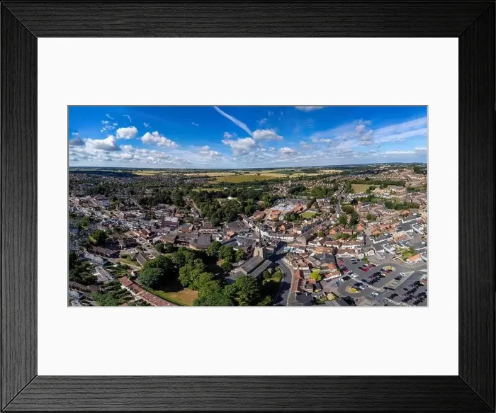 Framed Print : An aerial view of the town of Stowmarket in Suffolk, UK Framed Print : An aerial view of the town of Stowmarket in Suffolk, UK