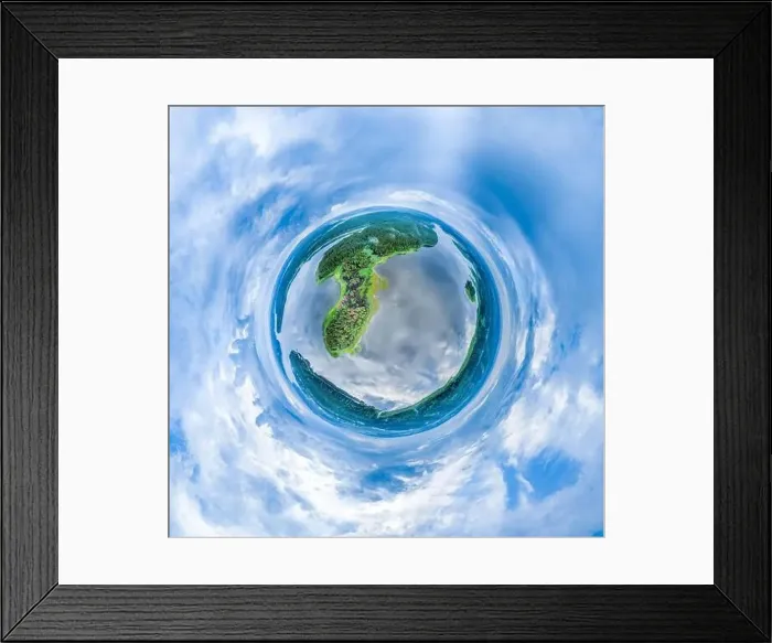 Framed Print : Big lake system in bright sun light Framed Print : Big lake system in bright sun light