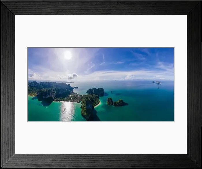 Framed Print : Railay Beach Krabi Thailand, the tropical beach of Railay Krabi Framed Print : Railay Beach Krabi Thailand, the tropical beach of Railay Krabi