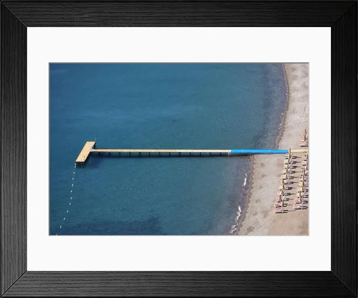 Framed Print : Aerial view to Mediterranean sea Framed Print : Aerial view to Mediterranean sea