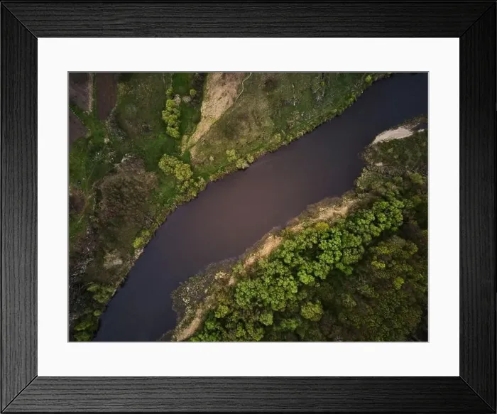 Framed Print : Aerial view of iver Sluch in Gubkiv, Rivne region, travel destinations in Ukraine Framed Print : Aerial view of iver Sluch in Gubkiv, Rivne region, travel destinations in Ukraine