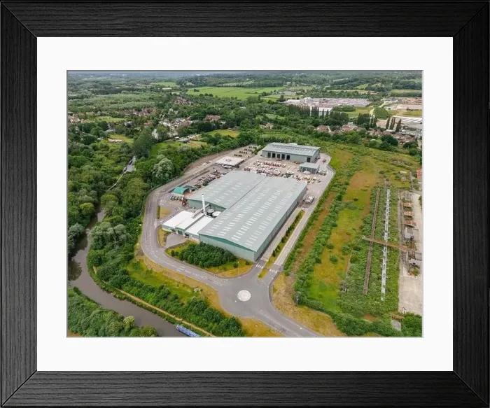 Framed Print : Padworth Recycling Centre Aerial View Framed Print : Padworth Recycling Centre Aerial View