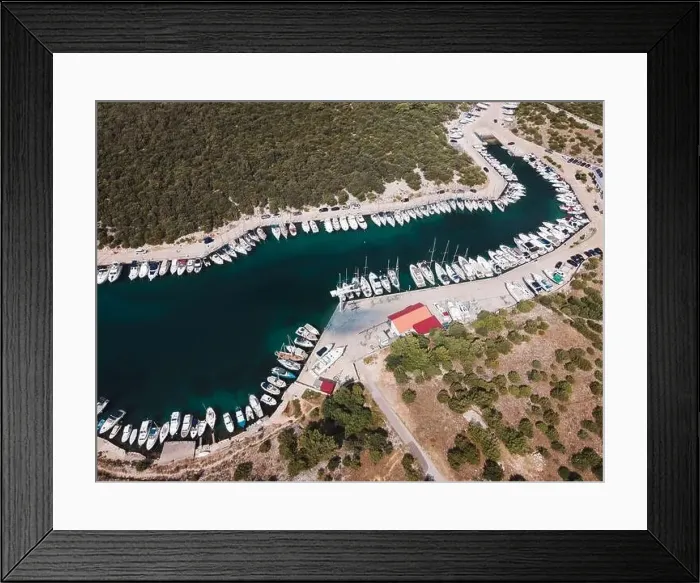 Framed Print : Drone flight over the beautiful island of Pag in Croatia, simuni, novalja, zrece beach Framed Print : Drone flight over the beautiful island of Pag in Croatia, simuni, novalja, zrece beach