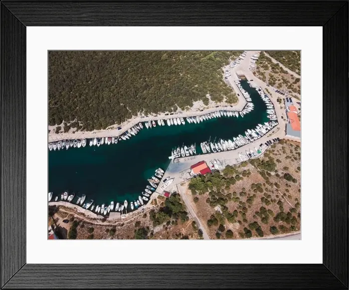 Framed Print : Drone flight over the beautiful island of Pag in Croatia, simuni, novalja, zrece beach Framed Print : Drone flight over the beautiful island of Pag in Croatia, simuni, novalja, zrece beach