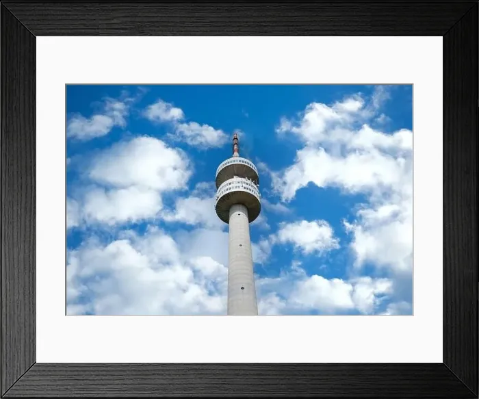 Framed Print : The high tourist observation tower Snezhana on the mountain peak of Snezhana covered with evergreen spruce dense Framed Print : The high tourist observation tower Snezhana on the mountain peak of Snezhana covered with evergreen spruce dense