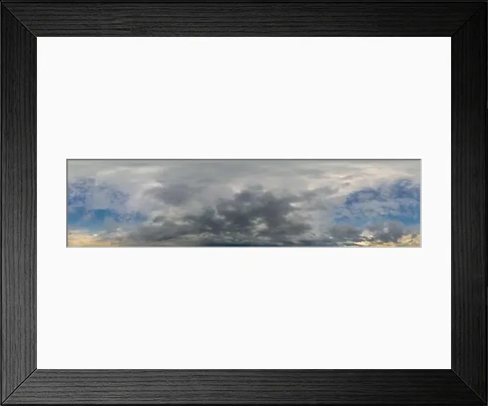 Framed Print : Sky panorama before rain with heavy Cumulonimbus clouds Framed Print : Sky panorama before rain with heavy Cumulonimbus clouds