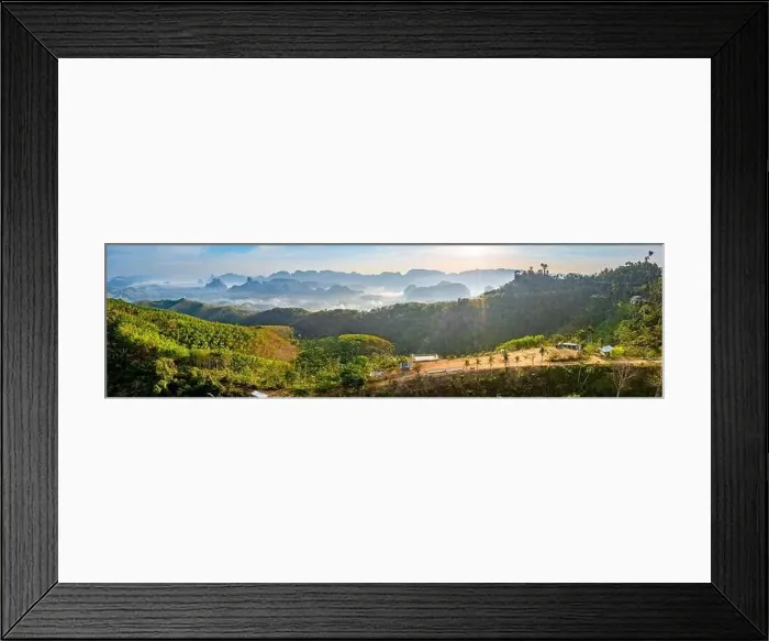 Framed Print : Rice terraces near Doi Tapang viewpoint in Chumphon, Thailand Framed Print : Rice terraces near Doi Tapang viewpoint in Chumphon, Thailand