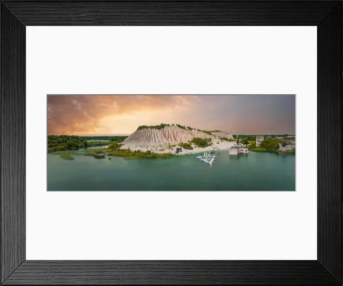 Framed Print : Abandoned quarry for extraction of limestone. Beautiful nature, attraction in Estonia Framed Print : Abandoned quarry for extraction of limestone. Beautiful nature, attraction in Estonia