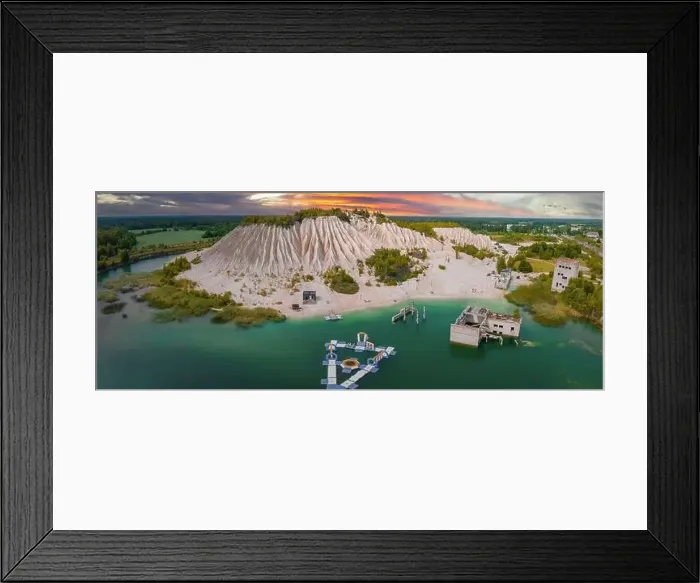 Framed Print : Abandoned quarry for extraction of limestone. Beautiful nature, attraction in Estonia Framed Print : Abandoned quarry for extraction of limestone. Beautiful nature, attraction in Estonia