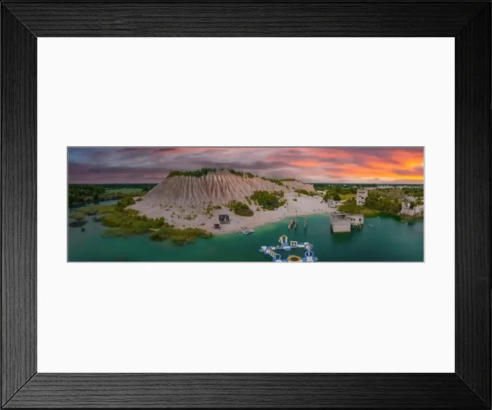 Framed Print : Abandoned quarry for extraction of limestone. Beautiful nature, attraction in Estonia Framed Print : Abandoned quarry for extraction of limestone. Beautiful nature, attraction in Estonia