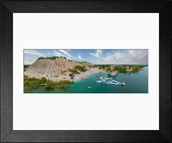 Framed Print : Abandoned quarry for extraction of limestone. Beautiful nature, attraction in Estonia Framed Print : Abandoned quarry for extraction of limestone. Beautiful nature, attraction in Estonia
