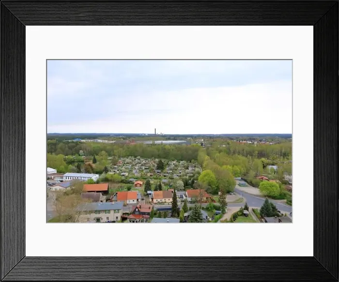 Framed Print : Arial Photo of the landscape in Germany in Eberswalde, Brandenburg (from Finow Tower) Framed Print : Arial Photo of the landscape in Germany in Eberswalde, Brandenburg (from Finow Tower)