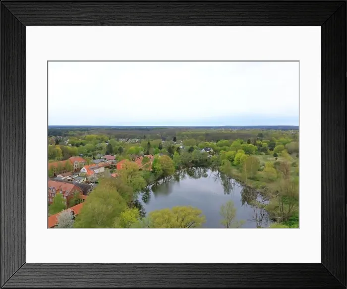 Framed Print : Arial Photo of the landscape in Germany in Eberswalde, Brandenburg (from Finow Tower) Framed Print : Arial Photo of the landscape in Germany in Eberswalde, Brandenburg (from Finow Tower)