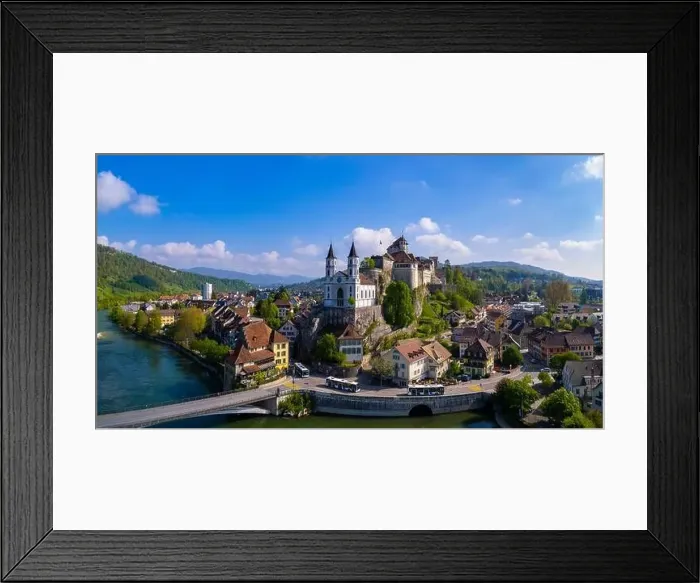 Framed Print : Switzerland travel and landmarks Framed Print : Switzerland travel and landmarks